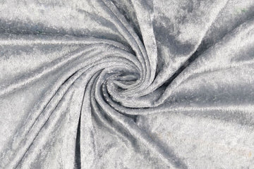 Samt, Pannesamt, silber, grau, 0,5 m